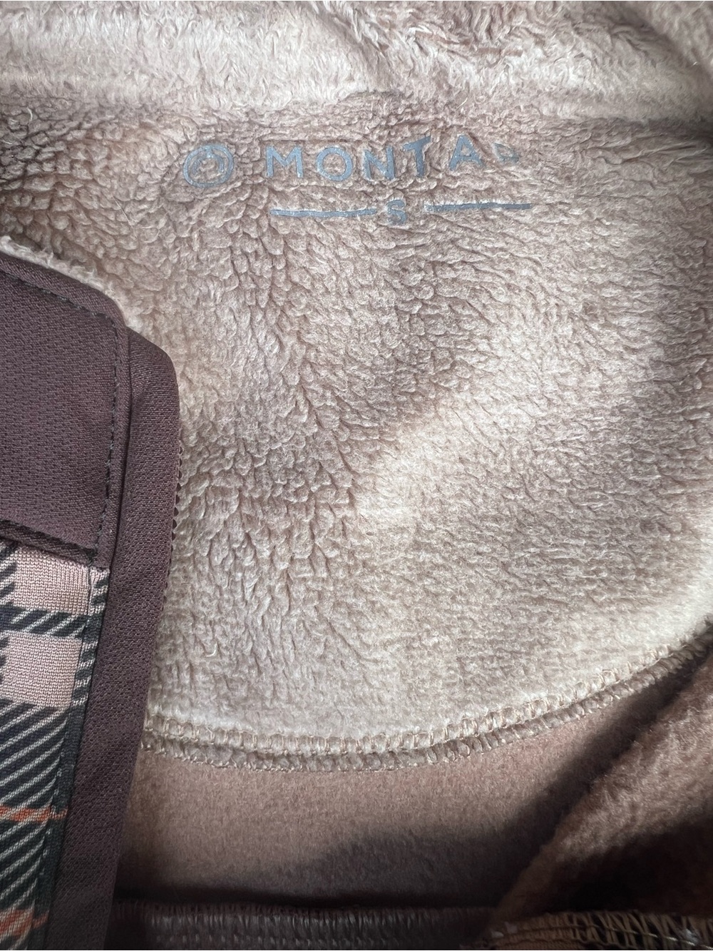 Montar Women’s Plaid Fleece Lined Full Zip Jacket Size Small